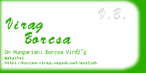 virag borcsa business card